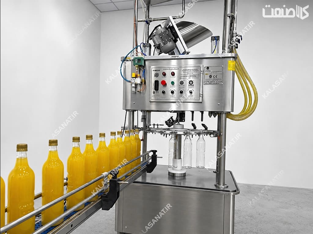 خط بسته بندی روغن مایع 4 نازل